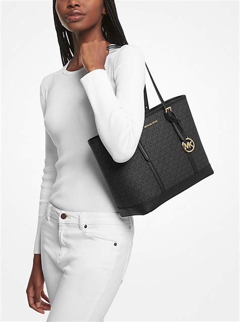 michael kors jet set travel small leather tote|Michael Kors packable tote.